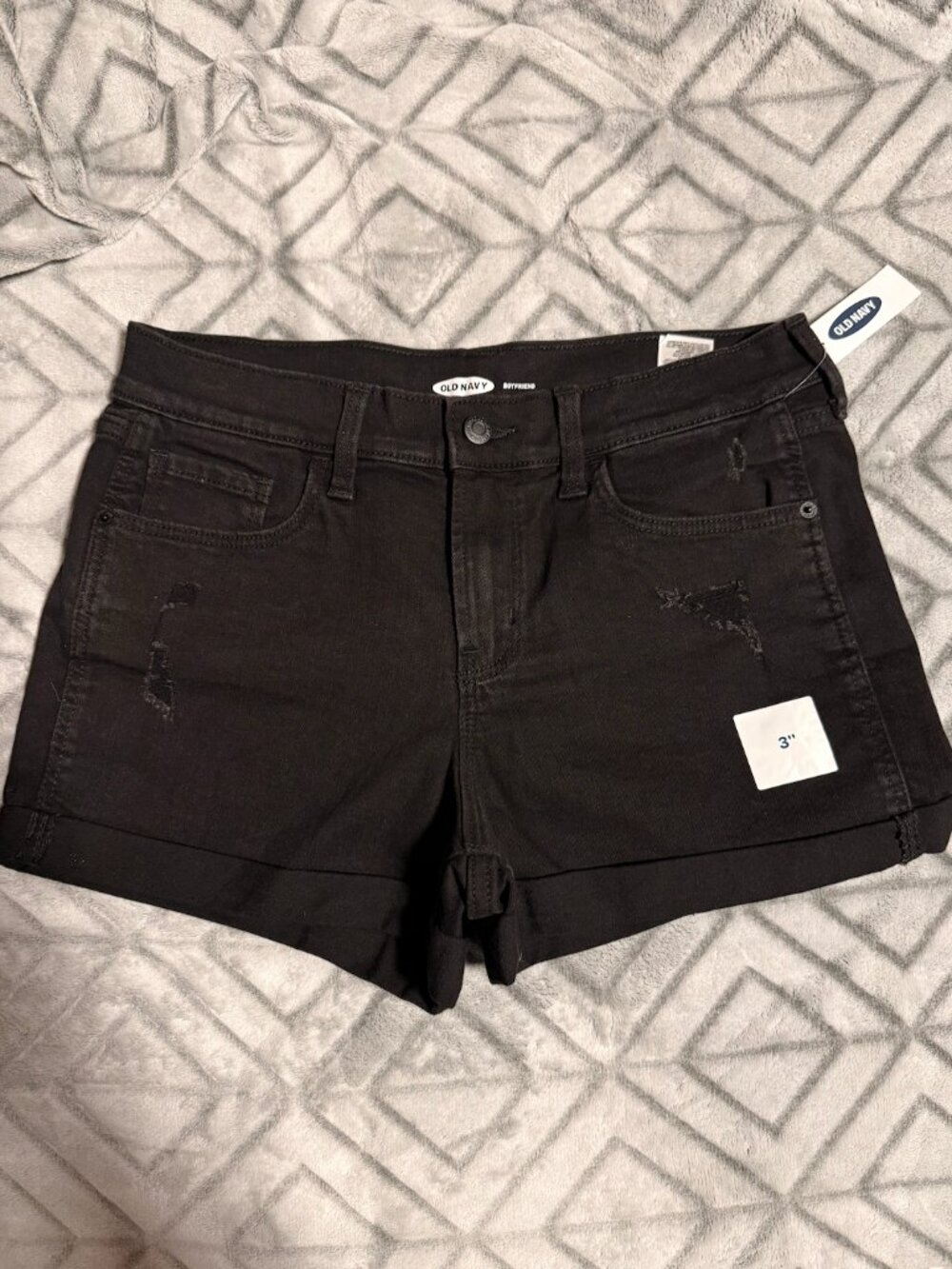 NWT Old Navy Boyfriend Jean Shorts Bundle Size 6 | 2 Pairs - Picture 3 of 3